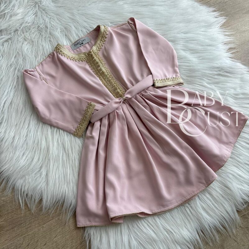 caftan rose pour fille