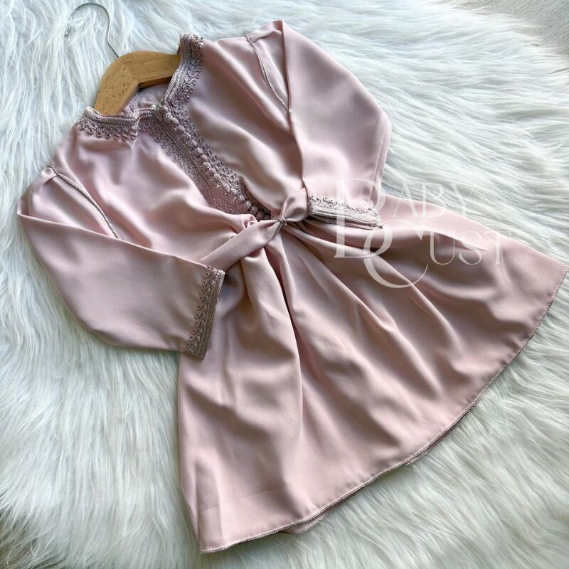 caftan rose pour fille